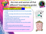 Gender Equality and the Gender Debate PSHE Lesson