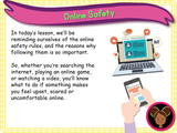 Staying Safe Online - KS1/Year 2