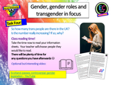 Transgender, Gender, Gender Roles and Biological Sex PSHE Lesson
