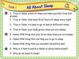 The Importance of Sleep - KS1/Year 2
