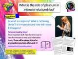 Pleasure in intimate relationships (orgasm and masturbation) PSHE Lesson