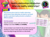 Healthy and Unhealthy Relationships PSHE lesson