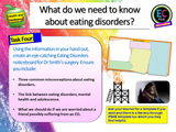 Eating Disorders - Anorexia, Bulimia, Obesity PSHE Lesson