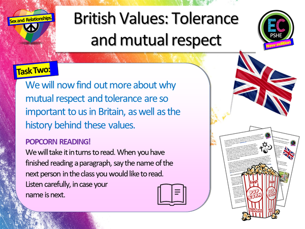 British Values - Mutual Tolerance and Respect – EC Publishing