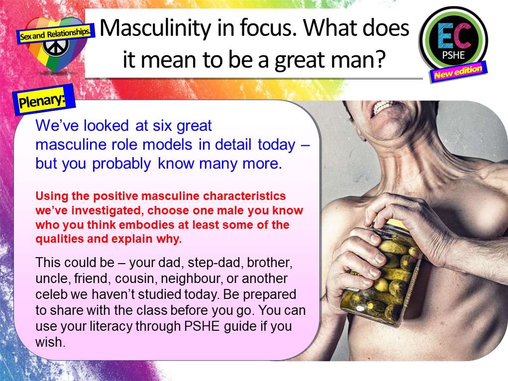 Celebrating Masculinity PSHE Lesson – EC Publishing
