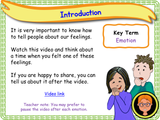 What Are Feelings? - KS1 - Year 1