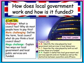 AQA Citizenship GCSE Local Government and Funding