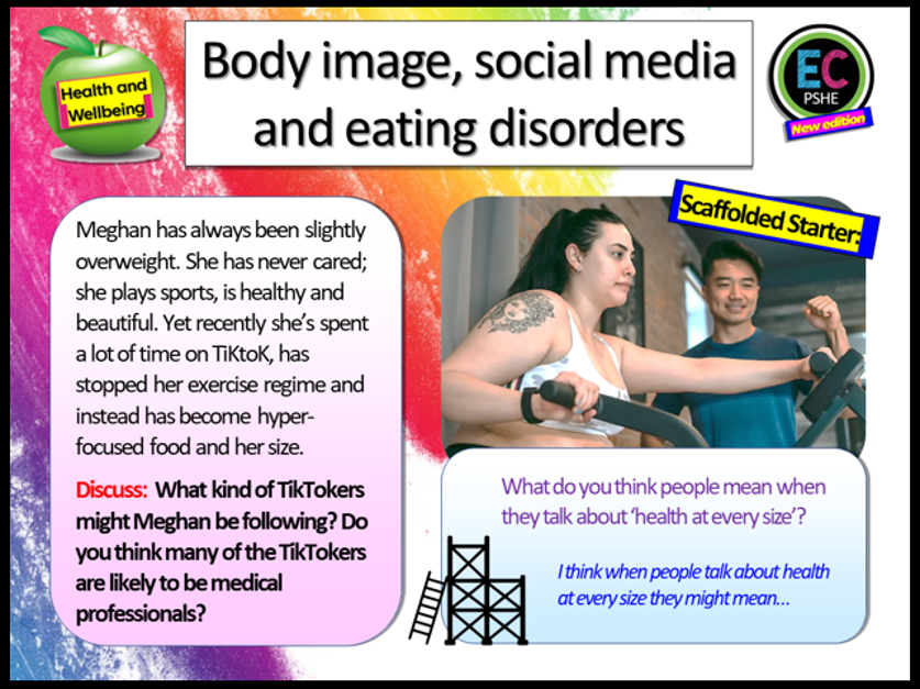 Health, Body Image and Social Media PSHE Lesson