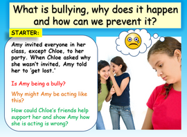 Bullying - Introduction Lesson KS3 (Lower ability & SEN)