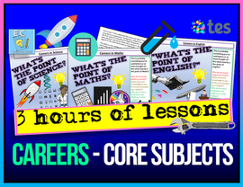 Careers using English, Maths and Science