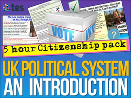 Citizenship - Politics and Government - 5 KS3 Lessons