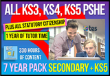 MEGAPACK - PSHE, ENGLISH, RSE, Careers, Tutor Time, Citizenship, RE + History