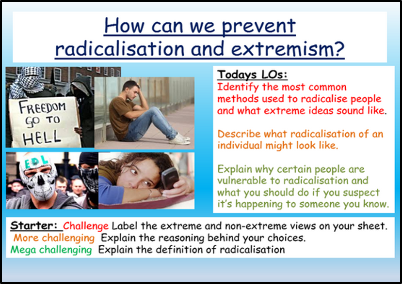 How can we prevent extremism and radicalisation?