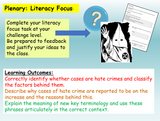 Hate Crime - Extremism PSHE Lesson