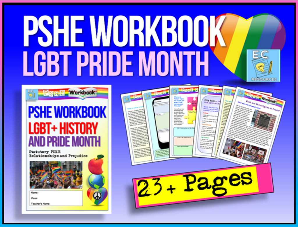 LGBT+ Pride Home Learning / PSHE Workbook