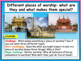 Places of Worship RE Lesson