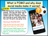 Social Media & Fear of Missing Out - KS3 (Lower ability & SEN)