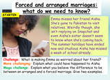 Forced Marriage PSHE Lesson