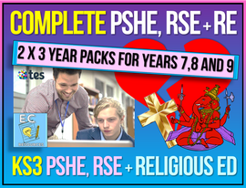 3 Years' Complete KS3 RE + 3 Years' Complete KS3 PSHE / RSE