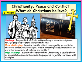 Christianity, Peace and Conflict