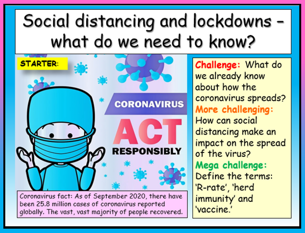 Lockdown and Social Distancing - Covid 19 Safety Lesson
