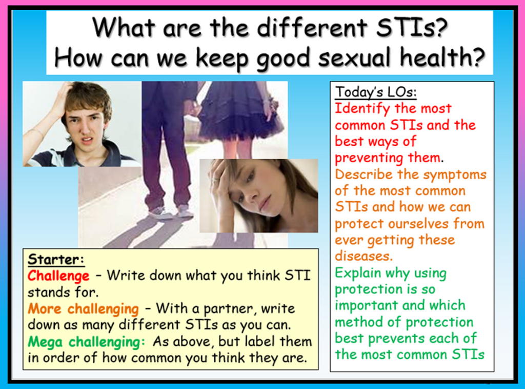 STIs - PSHE Relationships and Sex Education lesson