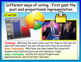 Voting Systems - First Past the Post and Proportional Representation